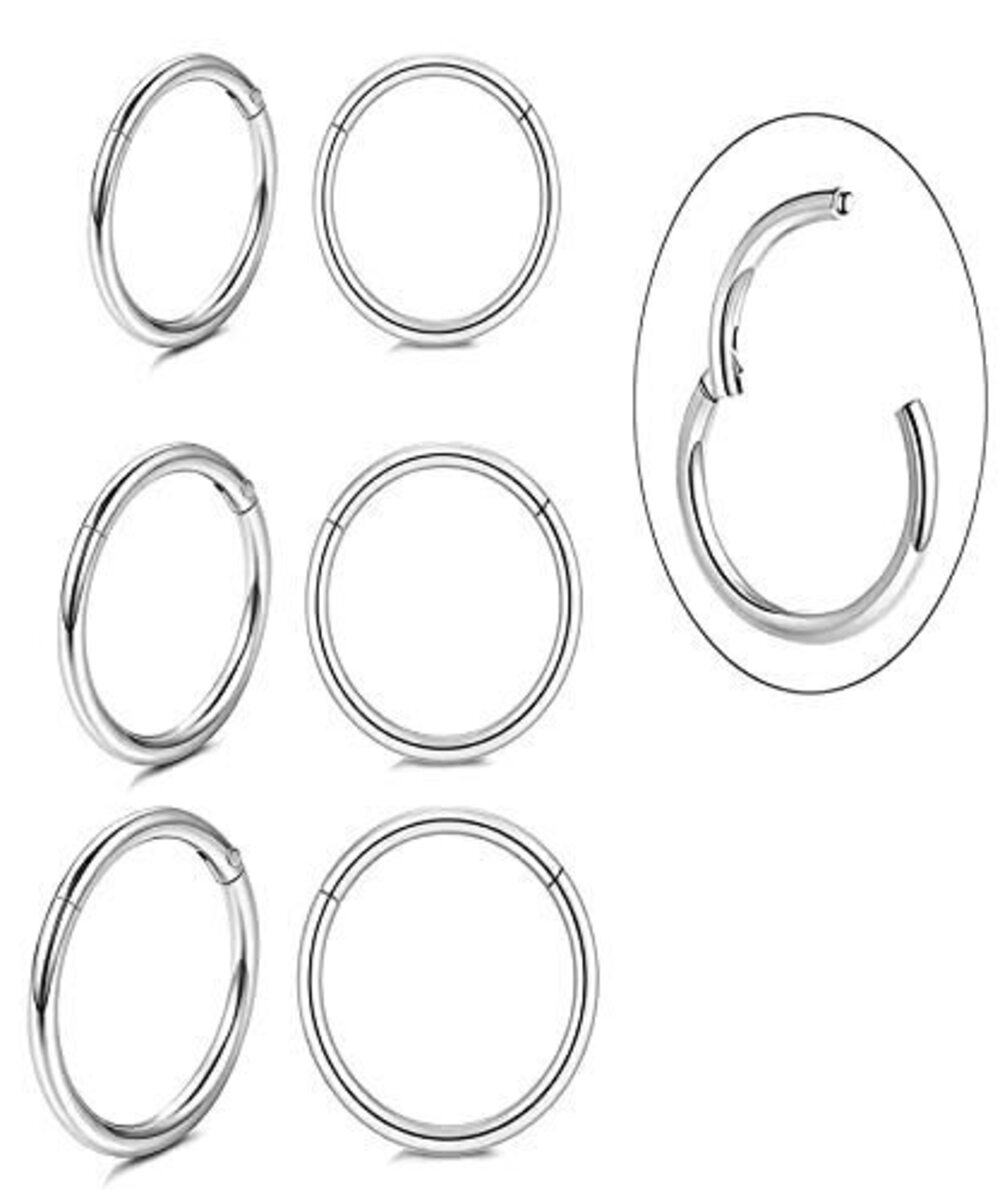 6945 Unisex Dainty Tiny 18k Real Gold Plating Cartilage Huggie Hoop